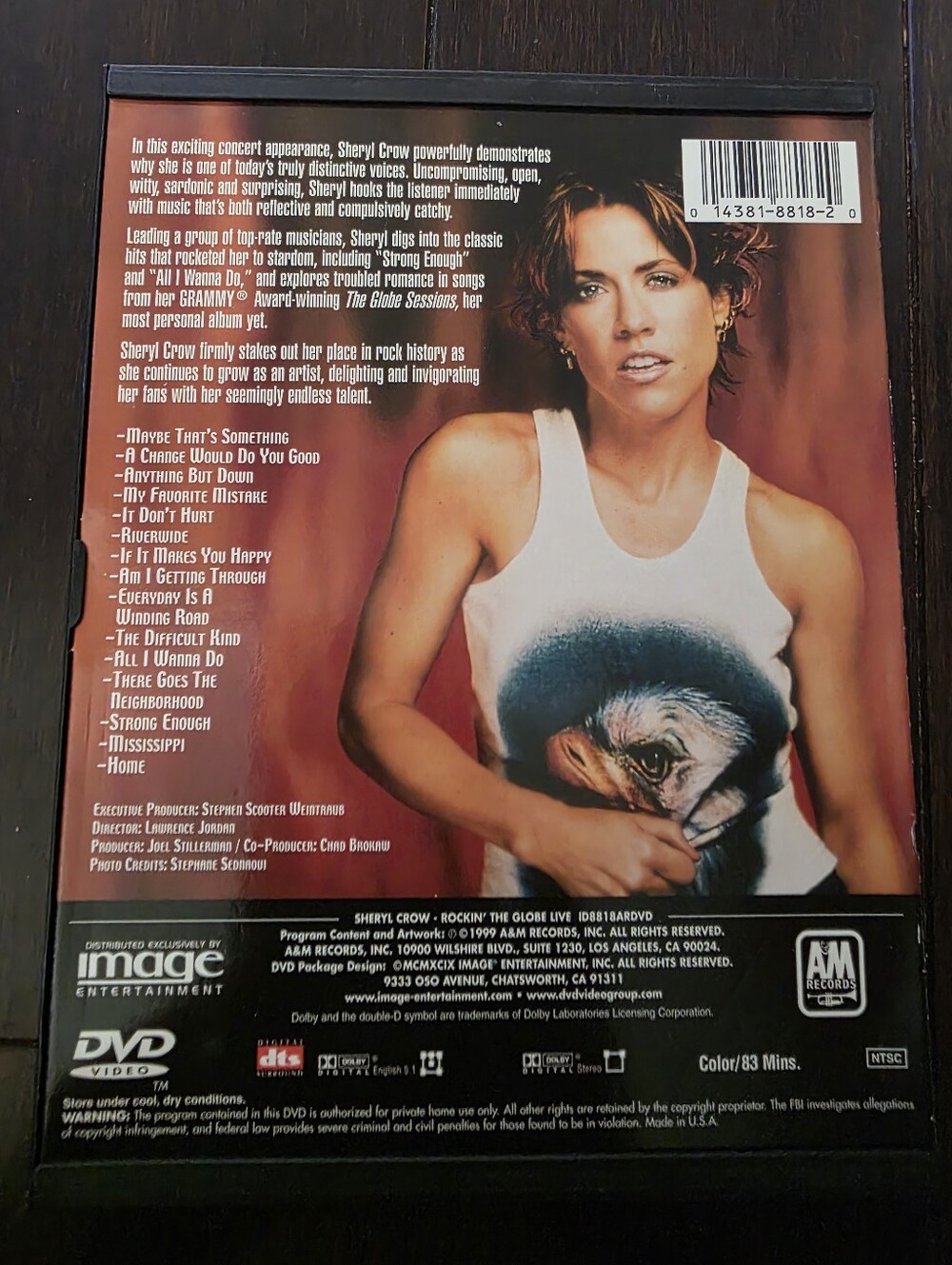 Sheryl Crow "Rockin' The Globe Live" DVD - Picture 2 of 4